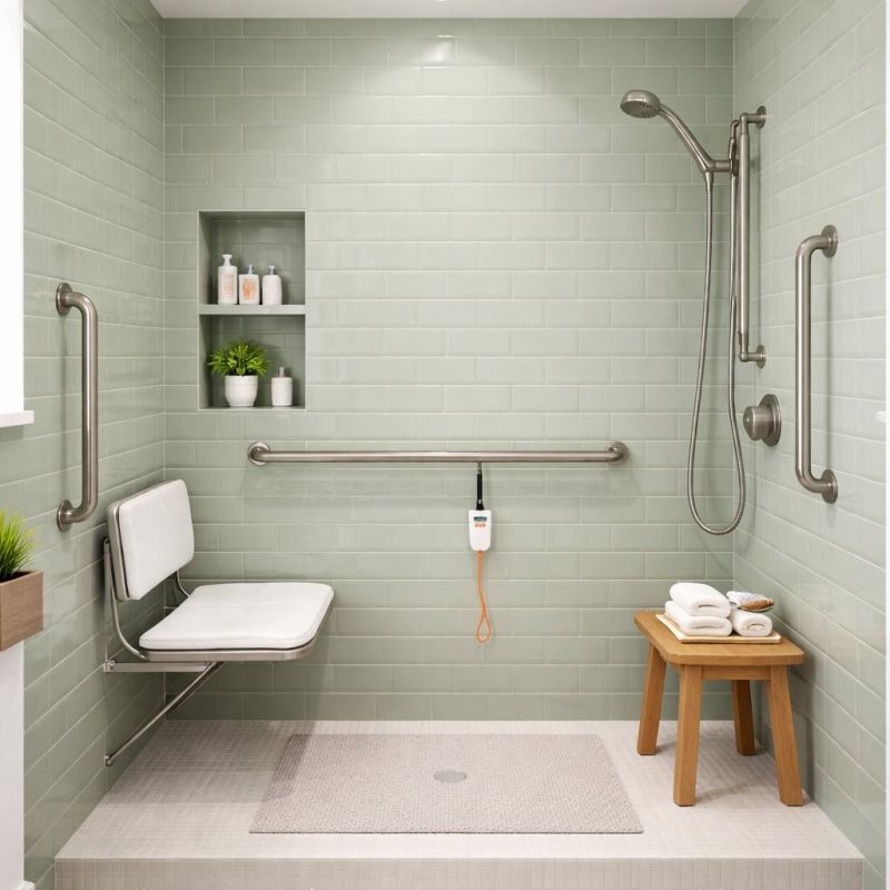 Senior Shower Installation in South Portland, ME